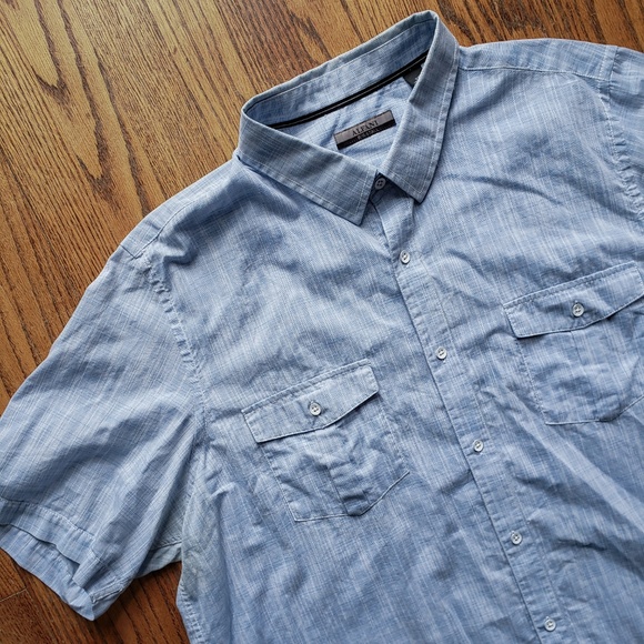 EUC Light Blue Short Sleeve Button Up - Picture 3 of 4